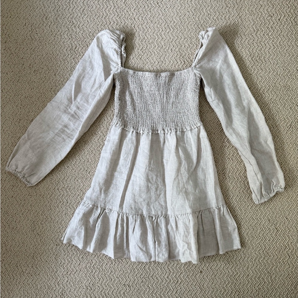 Aritzia Wilfred Tempest Linen Dress